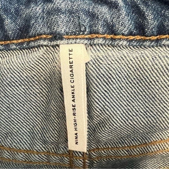 Rag & Bone women's NINA STRAIGHT HIGH-RISE ANKLE CIGARETTE Monty jeans size 31 - Picture 13 of 13